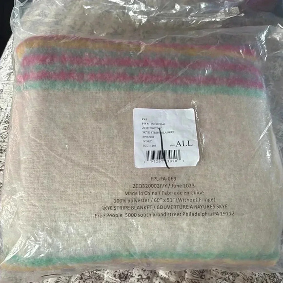 Free People Skye Stripe-blanket Ivory - Picture 3 of 4